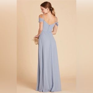 Birdy Grey Light Blue Off-Shoulder Wedding Dress
